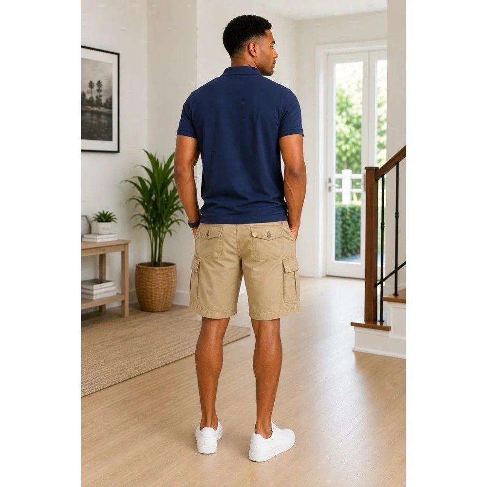 Levi's Men's Cargo Shorts 2XL 40W Khaki Cotton 10